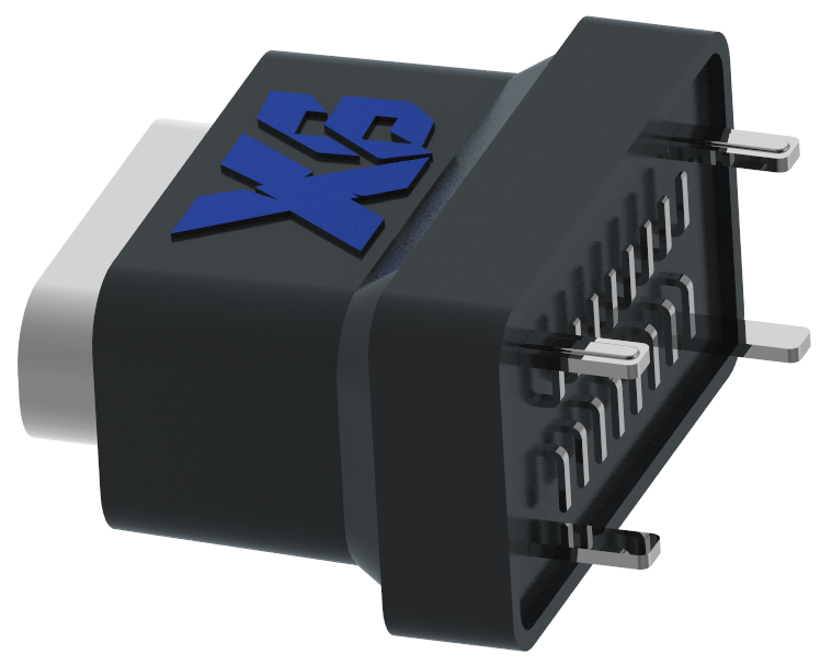 XB - type C 16P - 14 patch prise verticale type C hauteur 10,5 mm 16pin étanche type C USB femelle SMT h = 10,5 mm